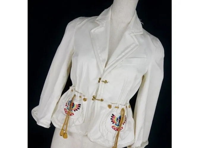 Dsquared2  Chaqueta Blanca Embellecida Blanco 