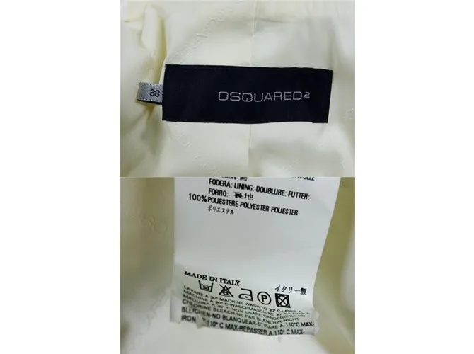 Dsquared2  Chaqueta Blanca Embellecida Blanco 