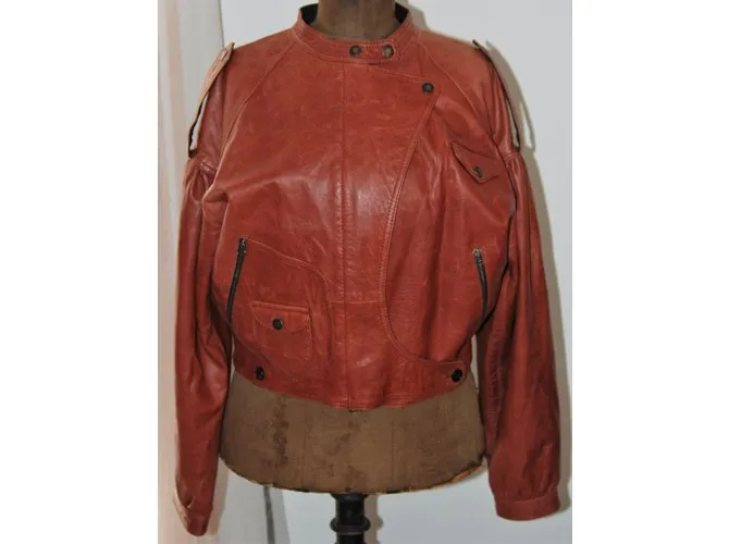 Kenzo Chaqueta de motorista Naranja Caramelo 