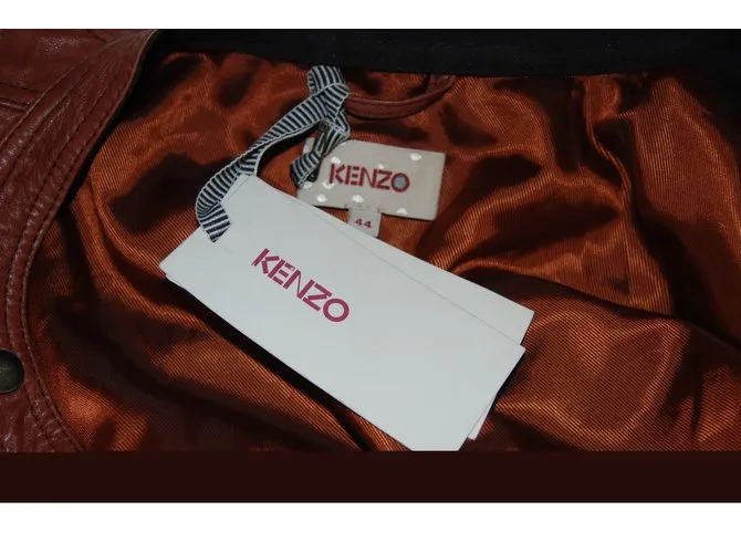 Kenzo Chaqueta de motorista Naranja Caramelo 